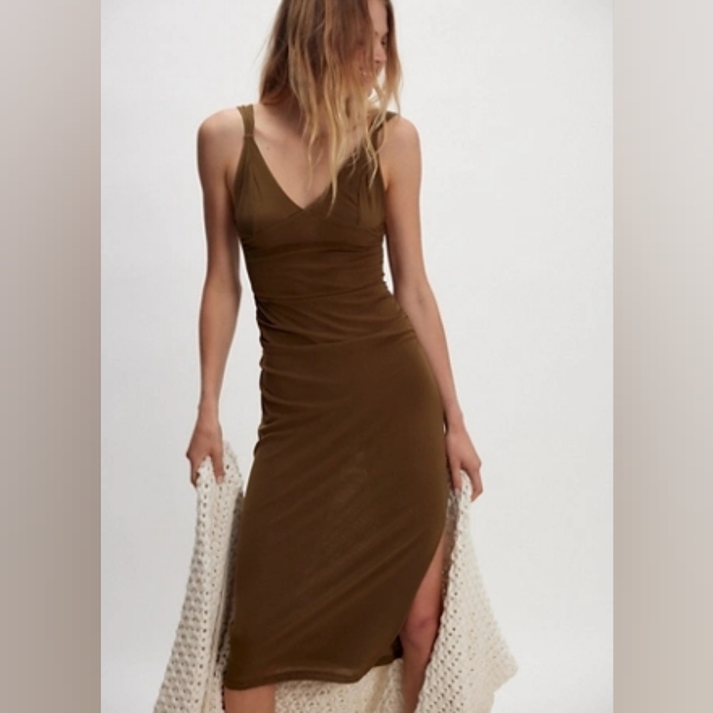 Long Live Mesh Midi Slip Dress By Free People